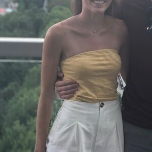 Good luck gem striped tube top XS *